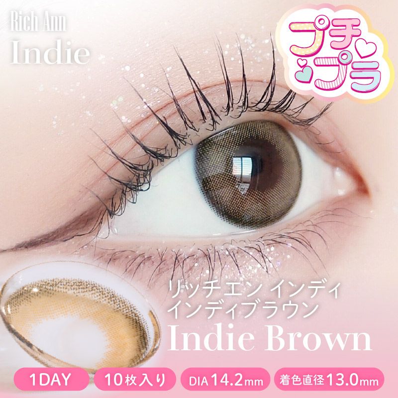 【ワンデー】インディ/10p/インディブラウン